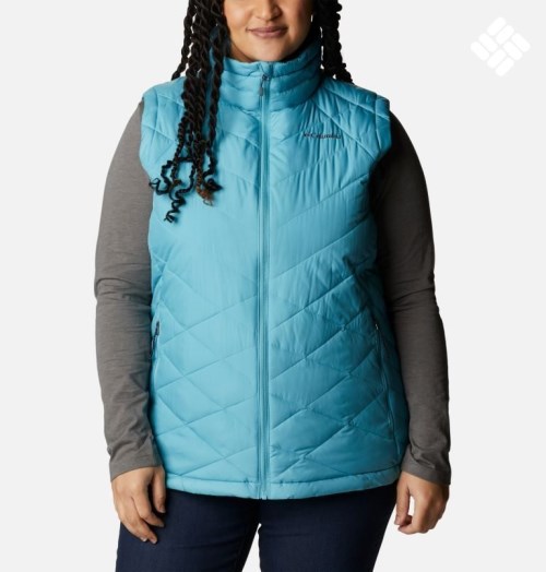 Women's Columbia Heavenly Vest Turquoise | Plus Size CA-FL3C4